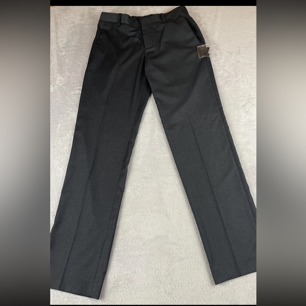 Perry Ellis mens Travel Luxe Charcoal Gray pants size 29x32